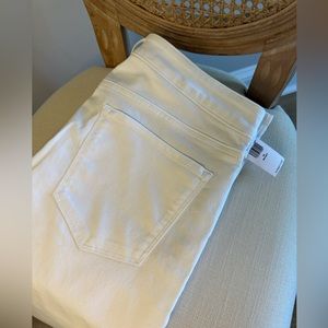 NWT OLD NAVY HIGH RISE WOW STRAIGHT JEANS WHITE SIZE 16 SHORT